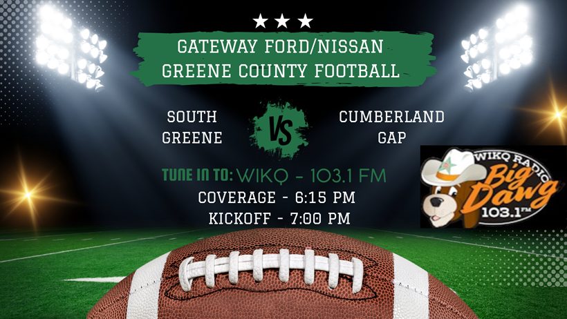WIKQ Game Of The Week: South Greene Vs. Cumberland Gap