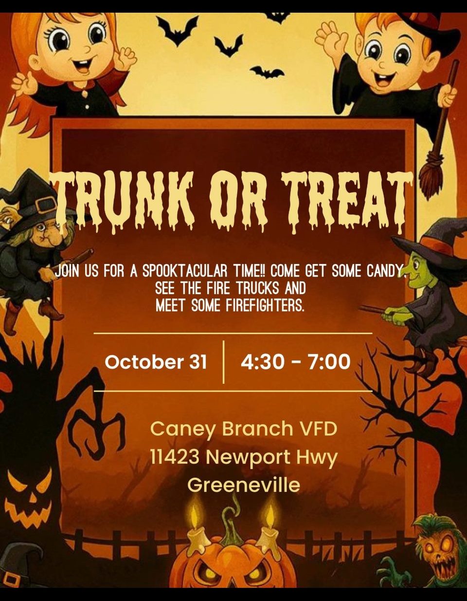 Caney Branch Hosts Trunk Or Treat