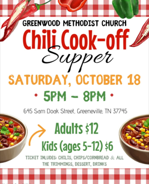 Greenwood Methodist Church Chili Cook-Off