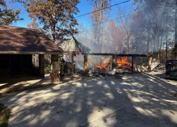 Garage Destroyed By Fire, House Spared Damage By Quick Acting Neighbors