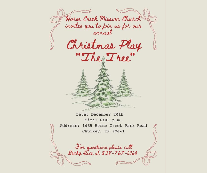 Annual Christmas Play At Horse Creek