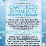 Burnetts Chapel Church Hosts Camp Creek Community Parade