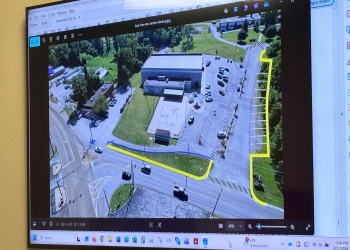 The areas in yellow are planned for improvements.