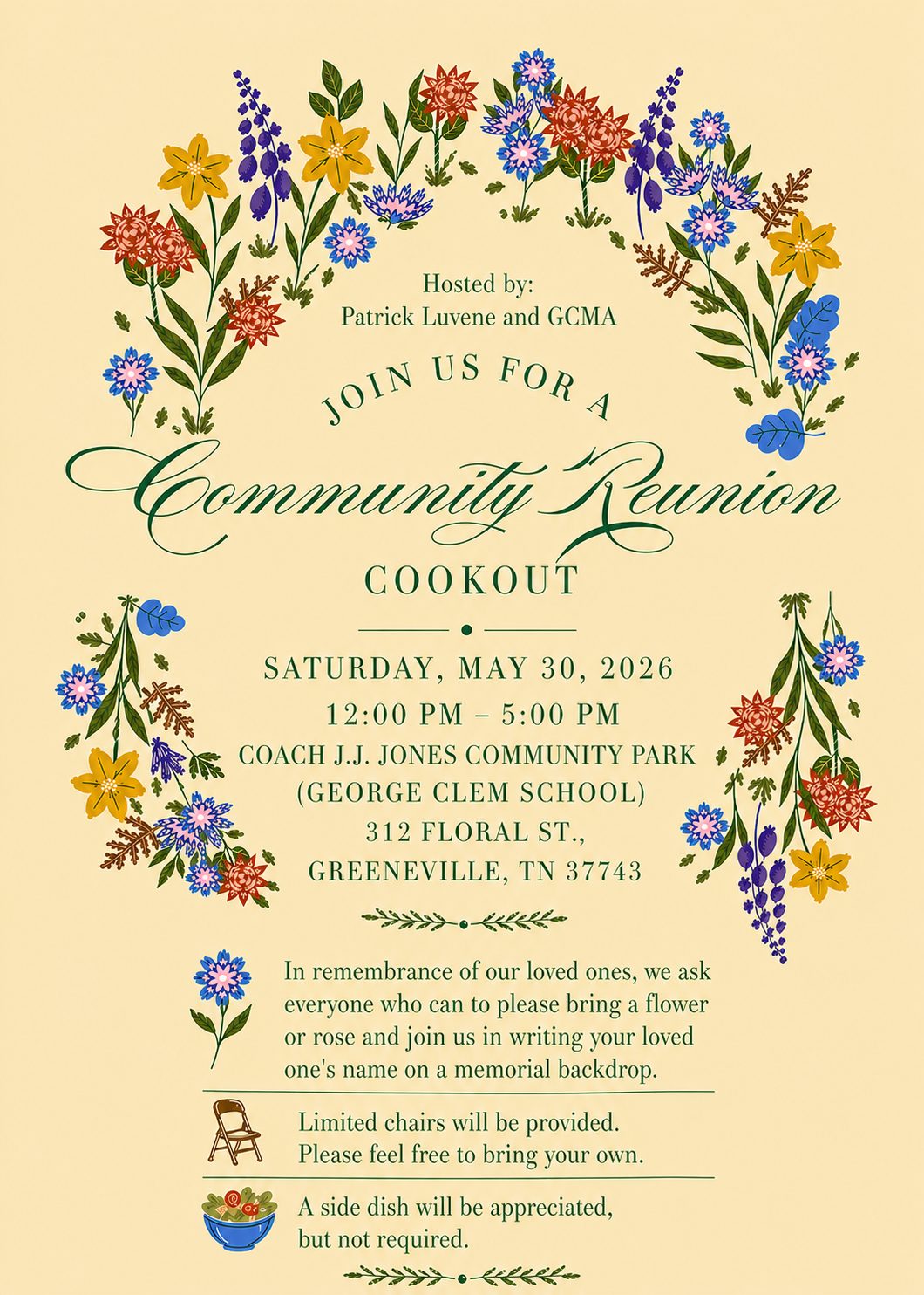Community Reunion Cookout