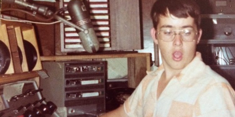 This 1975 photo of then 15-year-old Bobby in the WSMG studios, then located on Kingsley Avenue.