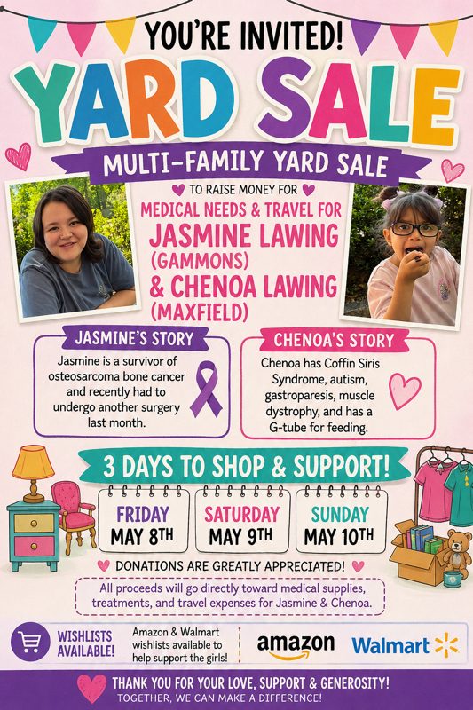 Multi-Family Yard Sale Fundraiser