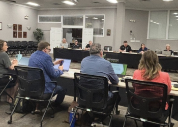 Director of Schools Steve Starnes addresses the budget during the April 30th school budget workshop.