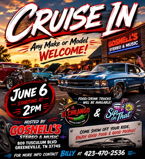 Gosnell's Stereo And Music Hosts Cruise In