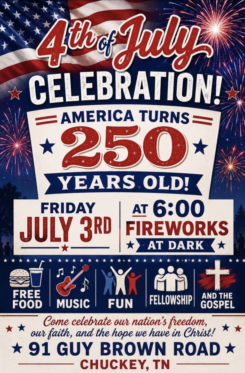 Liberty Free Will Baptist Church 4th Of July Celebration