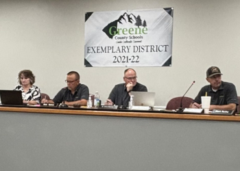 Greene County Board of Education members meeting for the final time in the 2025-2026 school year.