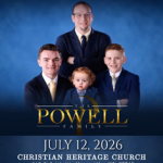 Powell Family Visits Christian Heritage Church