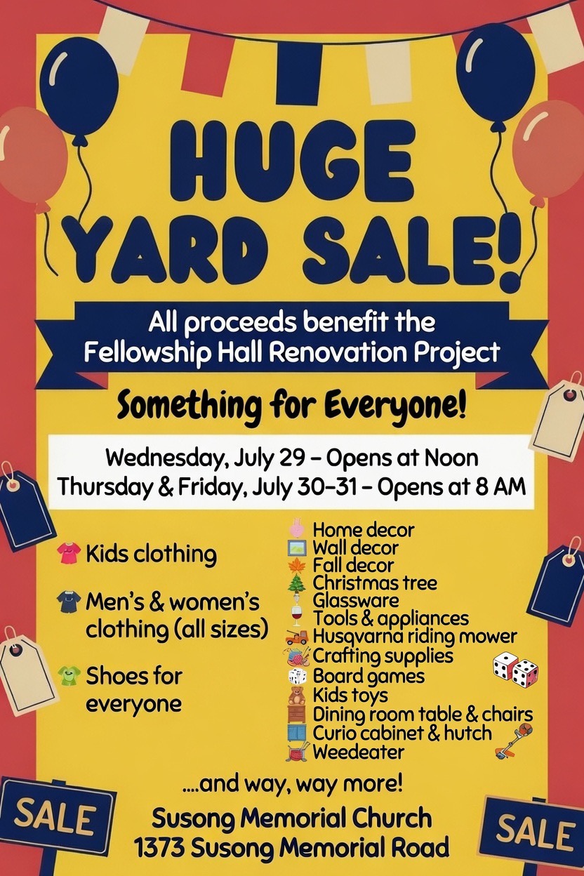 Huge Yard Sale At Susong