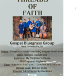 BBQ Supper And Concert Fundraiser At My Neighbors House