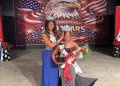 Jaida Jones, at right, is crowned Miss Fairest of the Fair 2026 on Monday night at the Greene County Fair by 2025's Miss Fairest of the Fair Riley Rhea, at left.