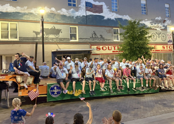 Over 60 former USS Greeneville sailors served as the Grand Marshals for the Town of Greeneville's Independence Day parade on Saturday night as the community celebrated America 250.