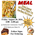 Baileyton Community Church Hosts Drive Thru Meal