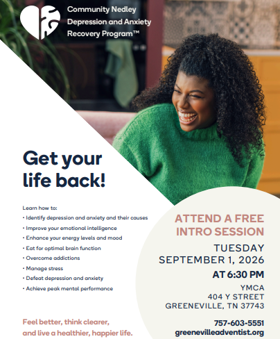 Community Nedley Depression And Anxiety Recovery Program Hosts Free Event