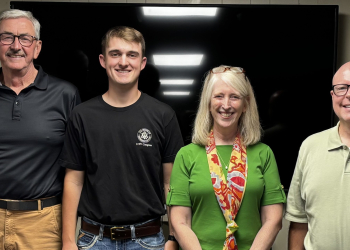 (L-R) Tom Bible, Weston Brown, Sally Causey and David Hawk
