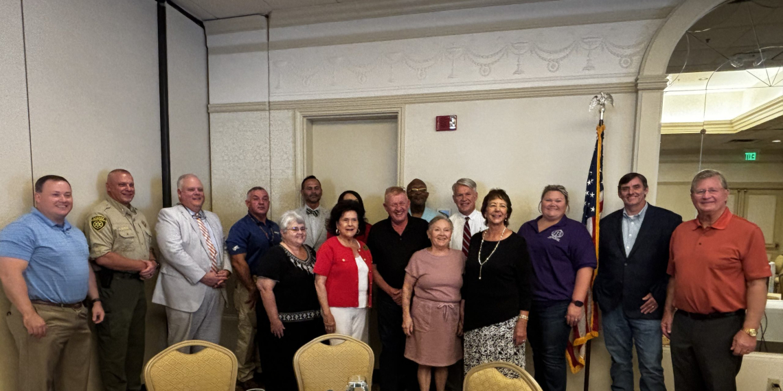 Members of the Greene County Republican Women are joined by office holders and candidates following their monthly meeting on Friday.