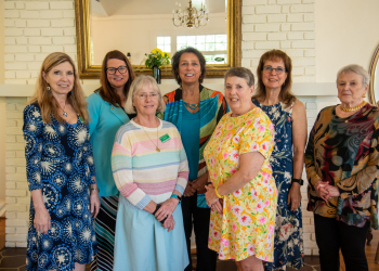 Youth Builder Board Members for 2026-2027: (L-R) Cheryl Scott, Tiffany Greer, Christine Huss, president emeritus, Cindy Fisher, Jeanne Stokes, Darlene Barfield and Jo Christensen.