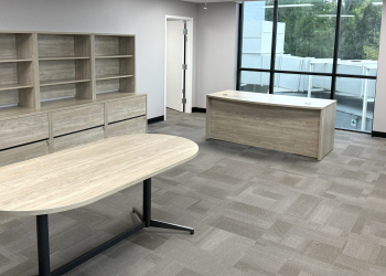 Office spaces on the second floor of the new Greene County Administration Center, the former Takoma Hospital facility, are nearly ready for occupancy.