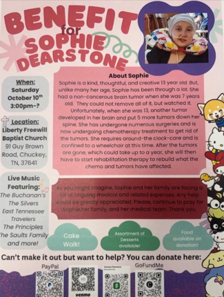 Sophie Dearstone Benefit Event