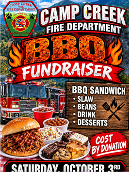 Camp Creek Volunteer Fire Department BBQ Fundraiser