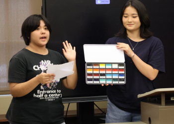 Kanto students participate in a version of “Shark Tank” during one of their classes on campus