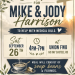 Benefit Meal For Mike And Jody Harrison