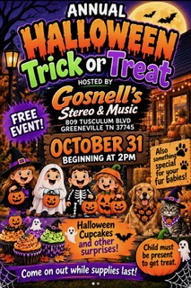 Gosnell's Stereo And Music Trick Or Treat