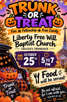 Liberty Free Will Baptist Church Trunk-Or-Treat