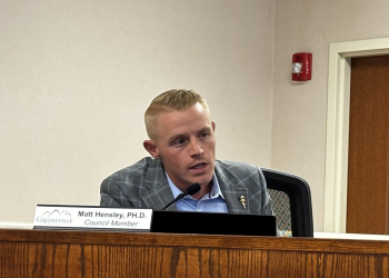 Matt Hensley delivers an update on the Roby plans to City Council on Tuesday
