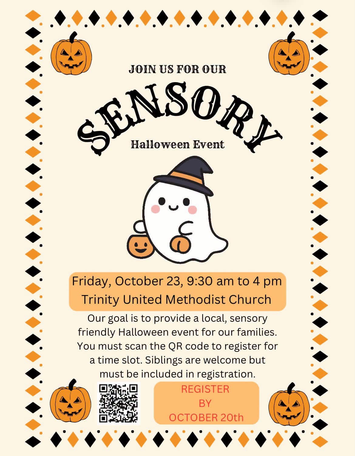 Trinity United Methodist Church Sensory Halloween Event