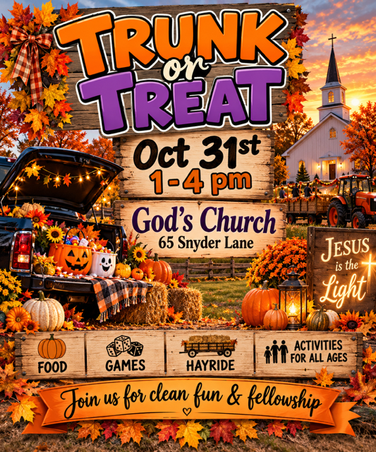 God's Church Trunk-Or-Treat